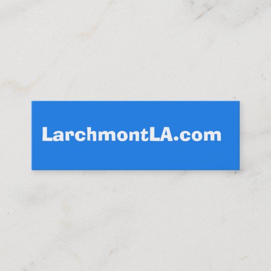 LarchmontLA.com スキニー名刺 (正面)