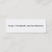 LarchmontLA.com スキニー名刺 (裏面)