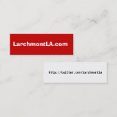 LarchmontLA.com スキニー名刺 (正面/裏面)