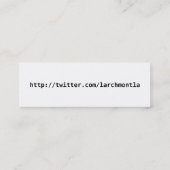 LarchmontLA.com スキニー名刺 (裏面)