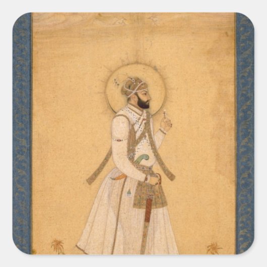 Largからの皇帝Farrukhsiyar (1683-1719年) スクエアシール (正面)