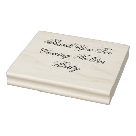 Large：私たちの来パーティーに感謝 ラバースタンプ