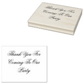 Large:私たちの来パーティーに感謝 ラバースタンプ (押印)