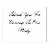 Large:私たちの来パーティーに感謝 ラバースタンプ (インプリント)
