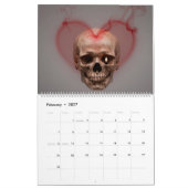 Large 2026 Skull Art Calendar カレンダー (2月 2027)