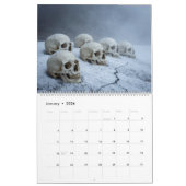 Large 2026 Skull Art Calendar カレンダー (1月 2026)