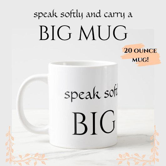 LARGE 20 oz – 小さい話BIG MUGを運ソフトに使えおもしろいる ジャンボコーヒーマグカップ