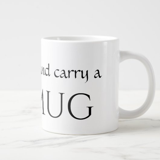 LARGE 20 oz – 小さい話BIG MUGを運ソフトに使えおもしろいる ジャンボコーヒーマグカップ (右)