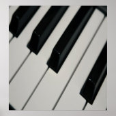 Large 32" X 34" Piano Keyboard ポスター (正面)