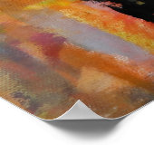 Large Abstract Acrylic Painting ポスター (角)