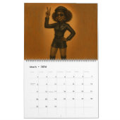 Large African American/Black Woman 2026 Calendar  カレンダー (3月 2026)