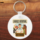 Large Animal Veterinarian – Farm Vet Mode Design キーホルダー (正面)