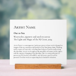 Large Art Gallery Art Exhibit Plaques アクリルサイン
