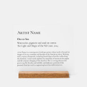 Large Art Gallery Art Exhibit Plaques アクリルサイン (正面)