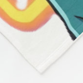 Large Autumn Girl Fleece Blanket – Cozy Oversized  フリースブランケット (角)