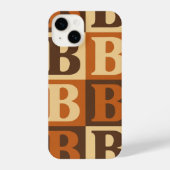“Large B Graphic Phone Case, Stylish Protector” iPhoneケース (裏面)