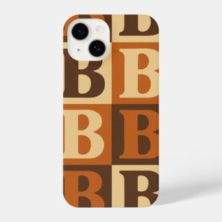 “Large B Graphic Phone Case, Stylish Protector” iPhone 14ケース