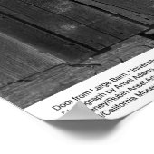 Large Barn Door, UC Santa Cruz, 1962年3月 ポスター (角)