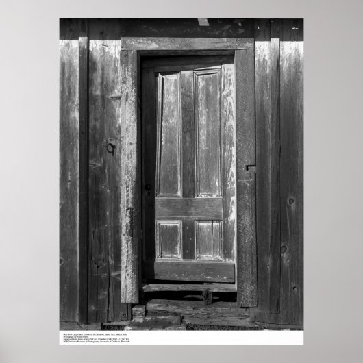 Large Barn Door, UC Santa Cruz, 1962年3月 ポスター (正面)