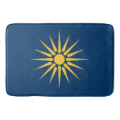Large bath mat with flag of Macedonia, Greece バスマット (正面)