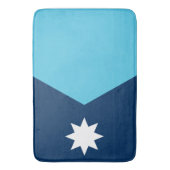 Large bath mat with flag of Minnesota, USA バスマット (正面縦)