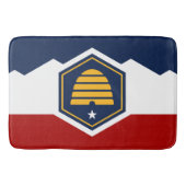 Large bath mat with flag of Utah, USA バスマット (正面)