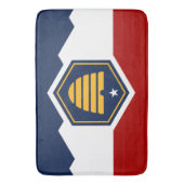 Large bath mat with flag of Utah, USA バスマット (正面縦)