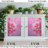 Large Beautiful Pink Peony Flower EY9L Decoupage 薄葉紙