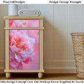 Large Beautiful Pink Peony Flower EY9L Decoupage 薄葉紙