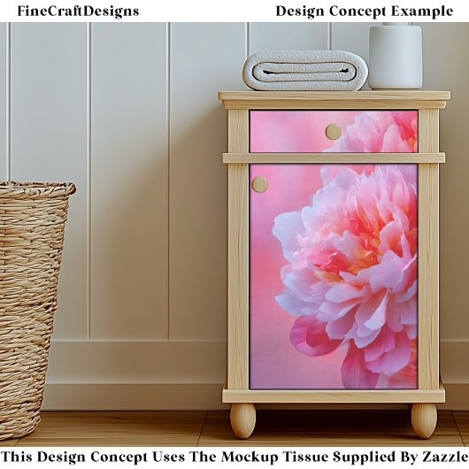 Large Beautiful Pink Peony Flower EY9R Decoupage 薄葉紙
