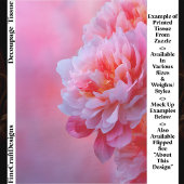 Large Beautiful Pink Peony Flower EY9R Decoupage 薄葉紙