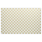 Large, Beige Checkers Pattern Fabric ファブリック (ヤード)