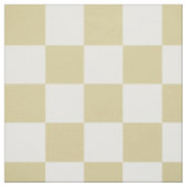Large, Beige Checkers Pattern Fabric ファブリック (見本)