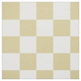 Large, Beige Checkers Pattern Fabric ファブリック