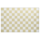 Large, Beige Checkers Pattern Fabric ファブリック (ファットクウォーター)