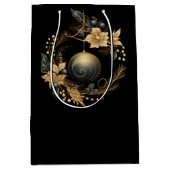 LARGE BLACK & GOLD CHRISTMAS ORNAMENT ミディアムペーパーバッグ (正面)