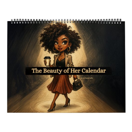 Large Black Woman Calendar 2026 カレンダー (カバー)