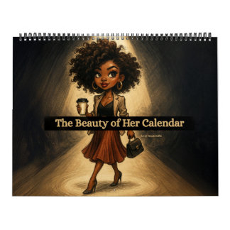Large Black Woman Calendar 2026 カレンダー
