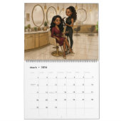 Large Black Woman Calendar 2026 カレンダー (3月 2026)