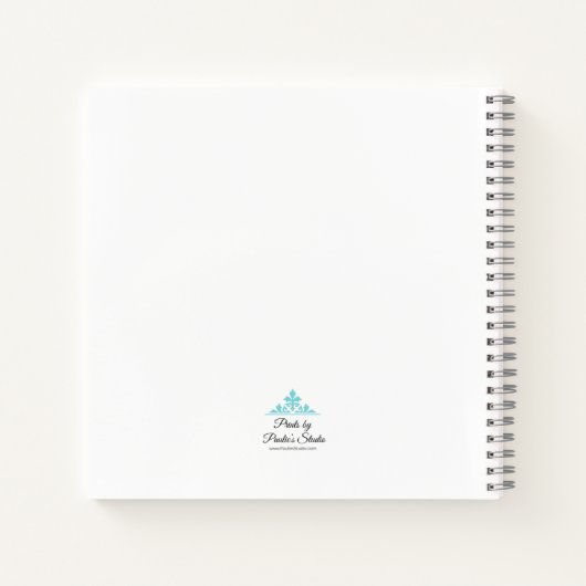 Large Blue Flower ノートブック (裏面)