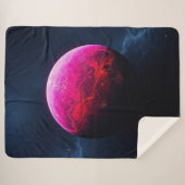 Large Bright Red Planet シェルパブランケット (正面(横))