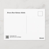 Large Brown Bear Katmai Alaska ポストカード (裏面)