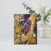 Large Brown Cicada ポストカード (スタンド正面)