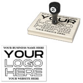 Large Business Logo, Name, Website ラバースタンプ (押印)