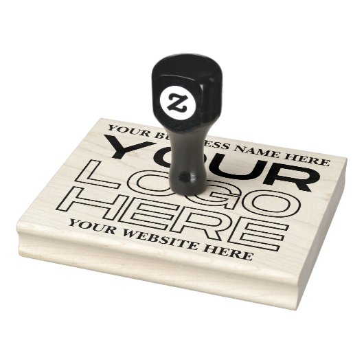 Large Business Logo, Name, Website ラバースタンプ (スタンプ)