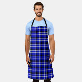 Large Checkered Apron エプロン (着用した状態)