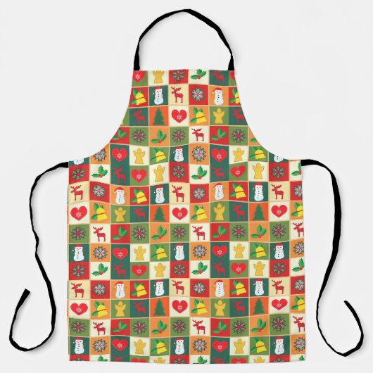 Large Checkered Apron エプロン (正面)