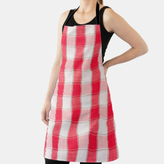 Large Checkered Apron エプロン