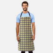 Large Checkered Apron エプロン (着用した状態)