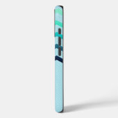 Large Chevron Stripes on Pale Blue Phone Cover Case-Mate iPhoneケース (裏面 / 左)